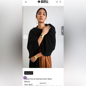 NWT Beryll 100% cashmere scarf bundle